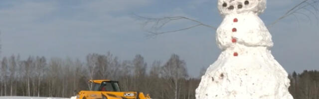 Lõuna-Eestis ehitati suurim lumememm