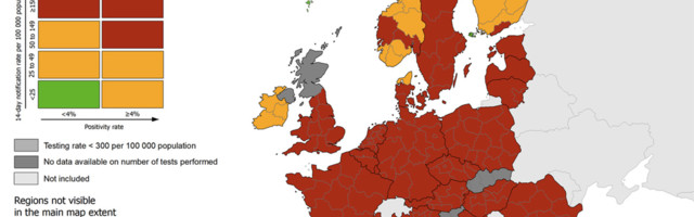 Uus suur Euroopa koroona-ülevaade: Soomest on roheline laik kadunud ja asemele tulnud punane