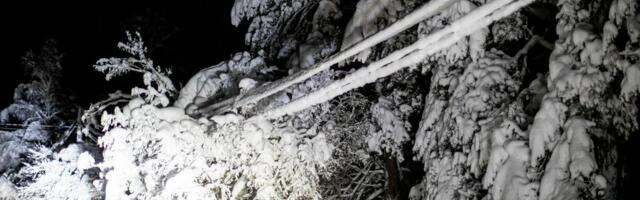 Raske lumi on põhjustanud ulatuslikke elektrikatkestusi