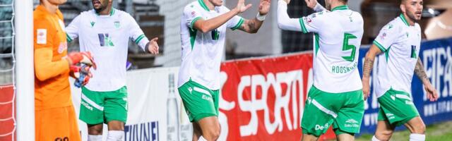 Kuressaarele kolm väravat löönud Tallinna FCI Levadia pani Flora surve alla