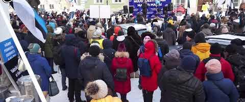 Toompeal toimus järjekordne meeleavaldus valitsuse koroonapoliitika vastu
