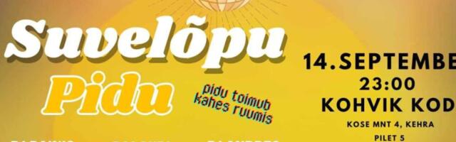 Meeleolukas suvelõpupidu Kehra kohvik Kodu-s