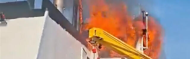 VIDEO: tulekahju Ukraina rannikul tabamuse saanud Türgi laeval