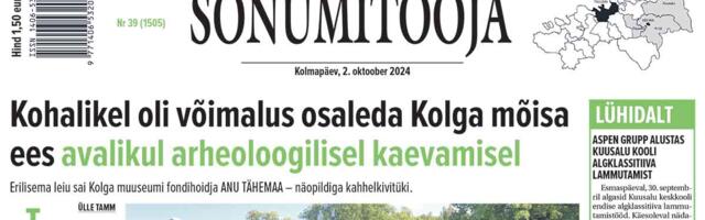 Sõnumitoojas 2. oktoobril