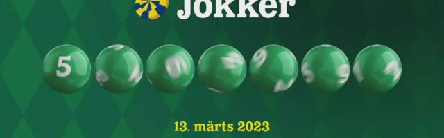 13. märtsi Jokkeri loosi tulemused