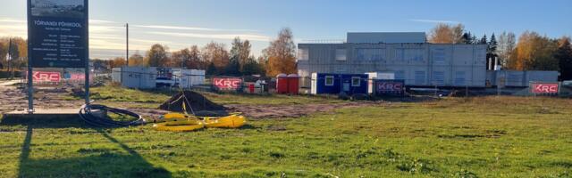 Tõrvandi koolimaja ehitus on ajutiselt peatatud