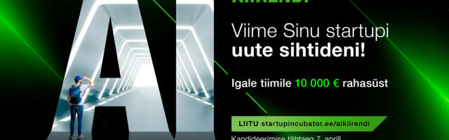 Kandideeri AI kiirendisse ja saa 10 000-eurone rahasüst oma idee arendamiseks