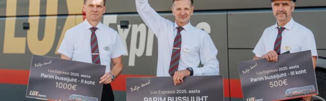 Lux Express selgitas välja parimad bussijuhid!