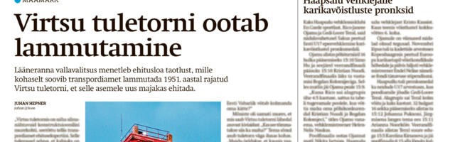 Lääne Elu paberleht teisipäeval, 23. detsembril