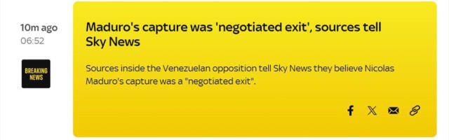 Meedia: Venezuela presidendi äratoomine võis olla kokku lepitud