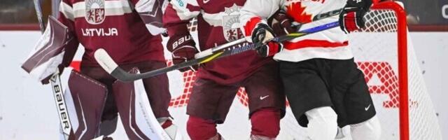 Läti hokinoored pakkusid Kanadale taas raske õhtu