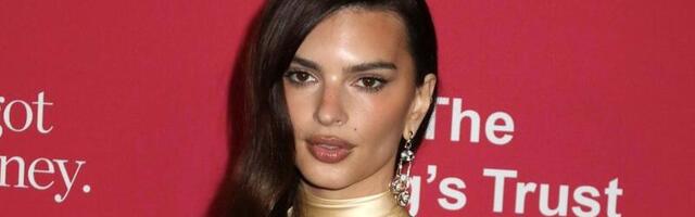 KUUM KLÕPS | Kas dekoltee saab veel sügavamaks minna? Modell Emily Ratajkowski ilmus punasele vaibale eriti pimestavas kleidis