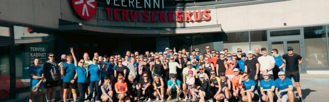 Üle saja tervisesportlase liikusid südame tervise heaks kaardile südame