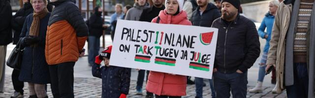Politsei rakendas Vene agressiooni tõrjumiseks kehtestatud paragrahvi Palestiina toetajate vastu