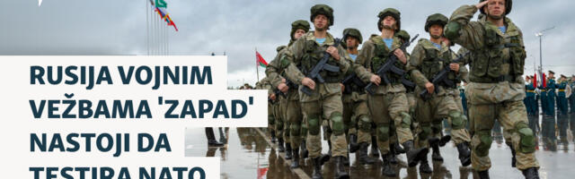 Rusija vojnim vežbama 'Zapad' nastoji da testira NATO
