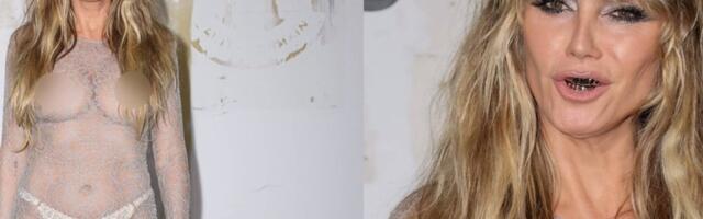 FOTOD | Ainult täiskasvanutele! Heidi Klum näitas end Pariisi moenädalal alasti