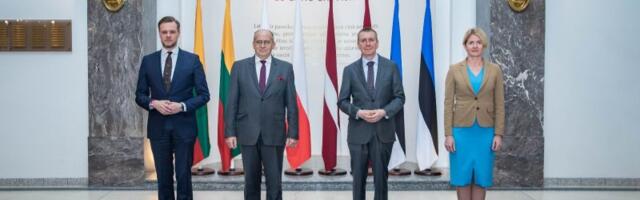 UKRAINA VAJAB ABI KAITSEVÕIMEKUSE TUGEVDAMISEL I Liimets Balti ja Poola välisministrite kohtumisel: meie julgeoleku kindlustamiseks on vaja tugevdada NATO idatiiba