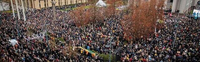 Vilniuses kogunesid tuhanded inimesed meediavabaduse kaitseks meelt avaldama