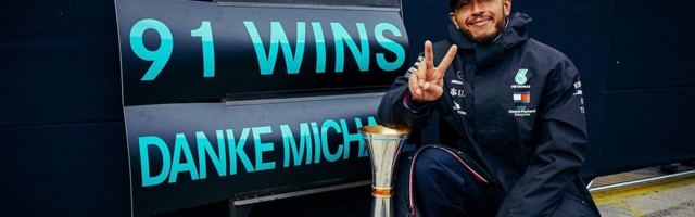 Eifeli GP võitis Hamilton, etapivõitude arvult nüüd võrdne Schumacheriga