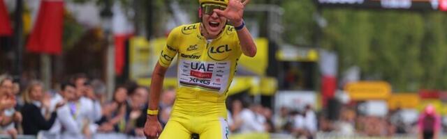 Tadej Pogacar võitis viiendat korda Tour de France'i
