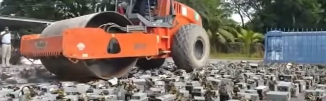 Digikapital wrote a new post, Malaisia politsei hävitas teerulliga krüptokaevandustest konfiskeeritud seadmed
