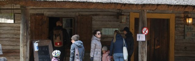 FOTOD | Vabaõhumuusemi õueala on külastajatele avatud! Parkla oli täna autosid täis