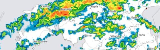 ILMATEADE | Tugev tuul ja äikesevihm vallutab suure osa Eestist