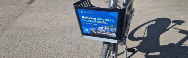 Tartu rattaringluse 500 elektriratast kannavad ülikooli üleskutset leida liikumisrõõm
