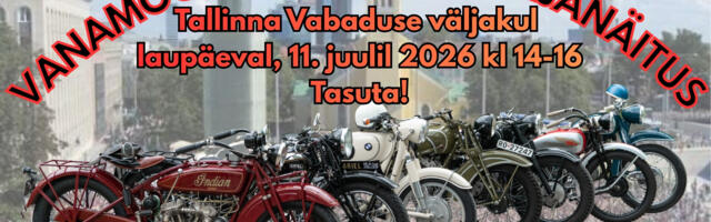 11. juulil kogunevad Vabaduse väljakul vanamootorrattad