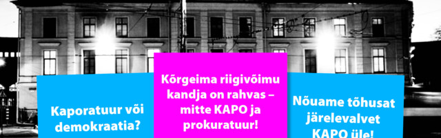 SAPTK korraldab KAPO ja Riigiprokuratuuri ees piketi