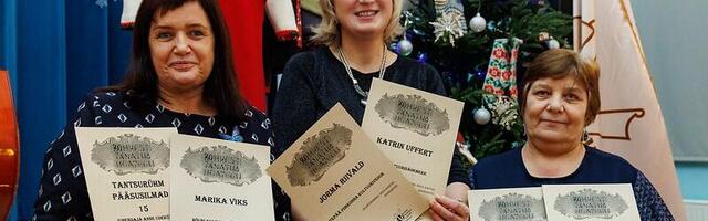 Valgamaa Rahvakunsti ja Käsitöö Keskselts jagas tunnustusi