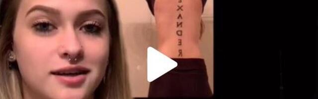 Peika nime ihule tätoveerinud naine jäeti nädal hiljem maha