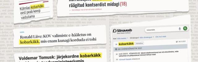 Terviseameti skandaal sünnitas aasta sõna. „Kobarkäkk” ilmselt käibelt ei kao