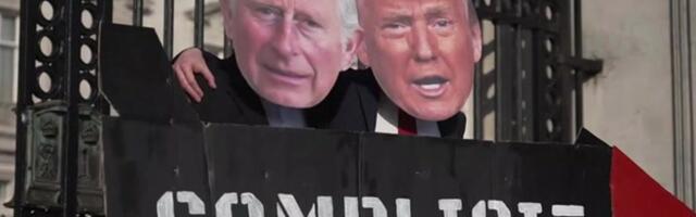 VIDEO | Londonis avaldati meelt kuninga USA-visiidi vastu. „Seda ühist õhtusööki on solvav vaadata“ 