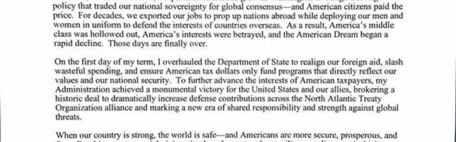 Donald Trumbi kiri Mike Calamusele