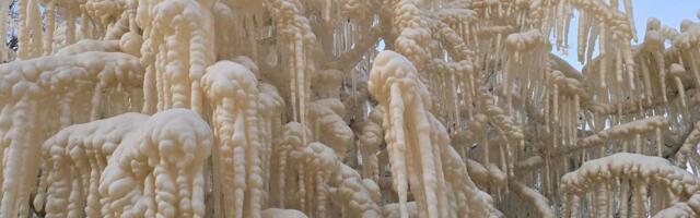 FOTOD | Imelised jäised vormid on Valaste joa muutnud talvevõlumaaks