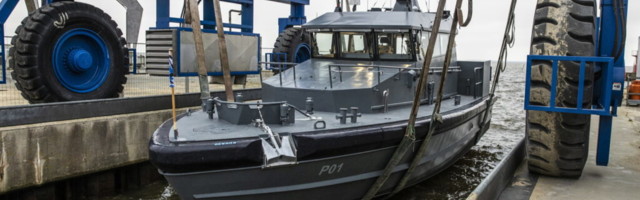 Saaremaal ristiti täna uhiuued mereväe väekaitsekaatrid