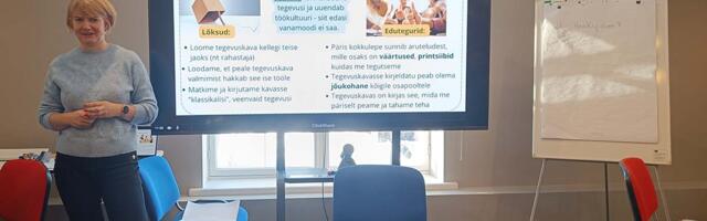 Aren­dus­ko­ja ko­gu­kon­nap­ro­jek­tis osa­le­jad koh­tu­sid Jä­ne­dal