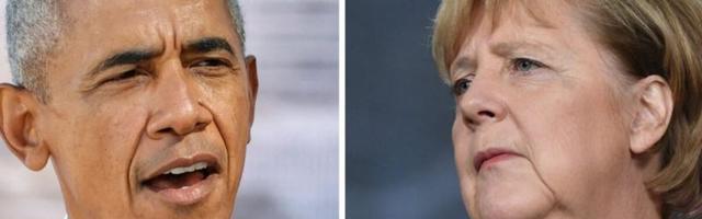 Barack Obama ametist lahkuvale Angela Merkelile: Danke schön!