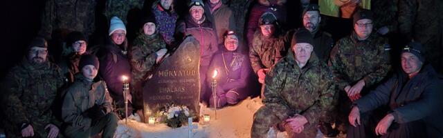 Järva kaitseliitlased korrastasid 75 aastat tagasi hukkunud metsavenna-pere viimset puhkepaika