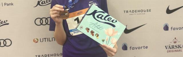 Krislyn Gleizdans võitis kõrgushüppes Eesti U14 meistrivõistlustel pronksmedali