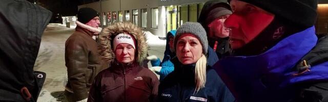 VIDEO ⟩ Kümmekond külmapõlgurit tegi koos vallajuhtidega läbi "polaarmatka" õhtuses Jõhvis