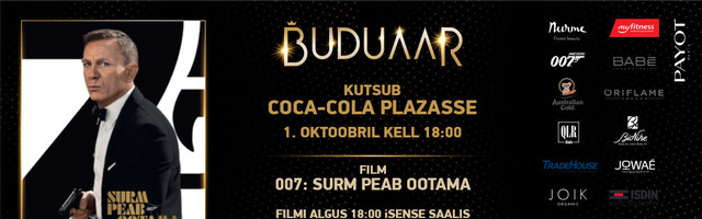 BUDUAAR KUTSUB oma kalleid lugejaid ja fänne kinno: „007: Surm peab ootama“