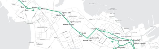 Reede, 3. mai õhtul kella 20 kuni pühapäeva, 5. mai päeva lõpuni on ajutiselt peatatud trammiliiklus Kopli ja kesklinna vahel.