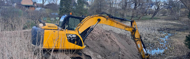 Virulombi tiik täidetakse Otepääl pinnasega