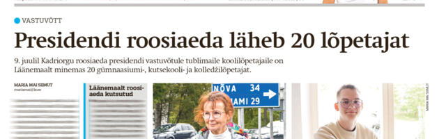 Lääne Elu paberleht laupäeval, 4. juulil