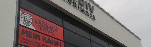 Teatrietenduse "Mein Kampf" reklaamplakat Narvas tekitas juudi kogukonnas nördimust