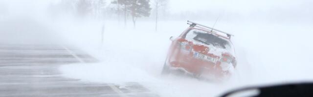 ILMATEADE | Loe, kus Eestis sajab lörtsi ja lund, tuul ulatub kuni 25 m/s