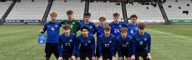 Eesti jalgpallinoored alistasid penaltiseerias Fääri saared