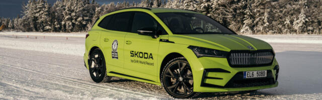 Video: Škoda püstitas jääl driftimise maailmarekordi